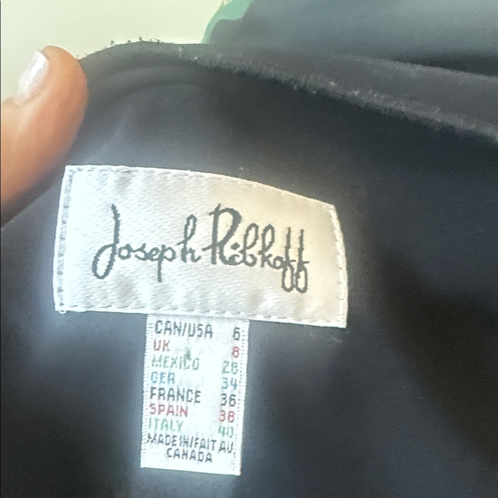 Joseph Ribkoff Elegant Black Trench Coat - Picture 2 of 3